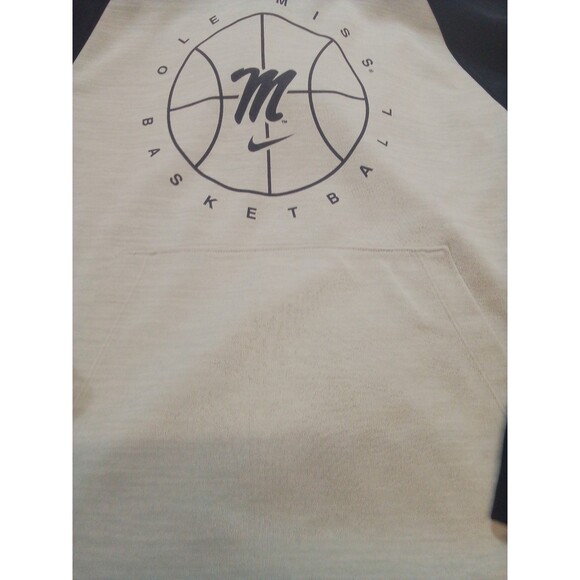 Men's Nike Ole Miss Basketball Hoodie Sweatshirt Size Small Gray / Blue - Picture 10 of 14